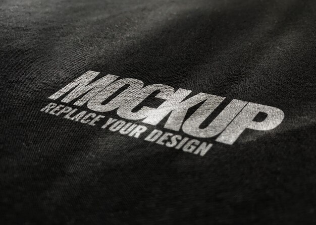 Download Logo in fabric mock up | Free PSD File