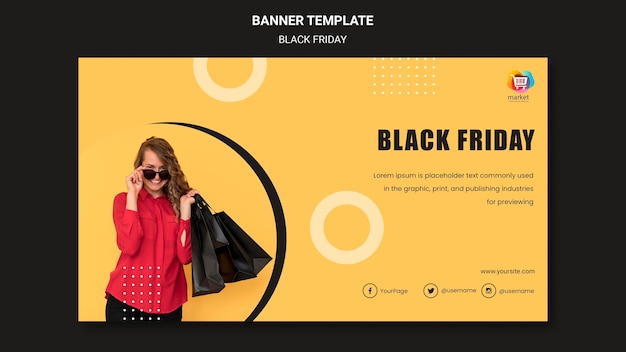 Black Friday Ad Banner Template – Free PSD Download