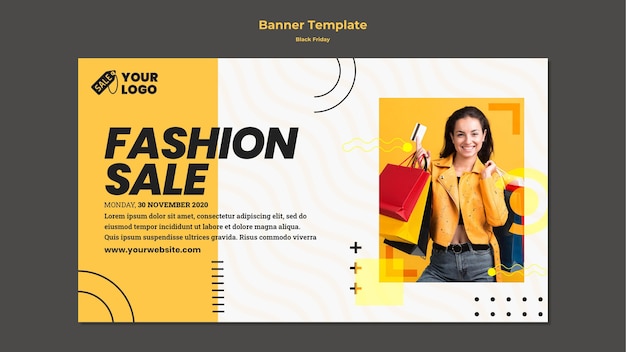 Black friday banner template