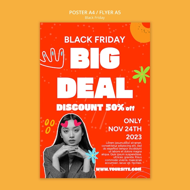 Black friday poster template