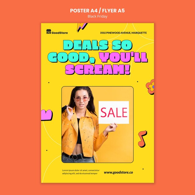 Black friday poster template