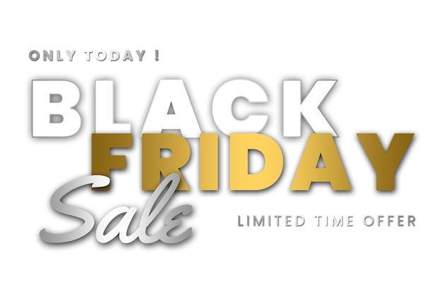 Free PSD black friday promotion design isolated