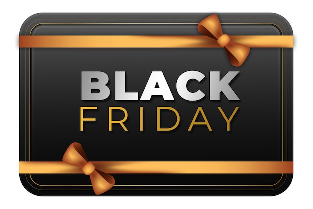 Design della promozione del black friday isolato