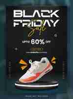 Free PSD black friday sale flyer design template