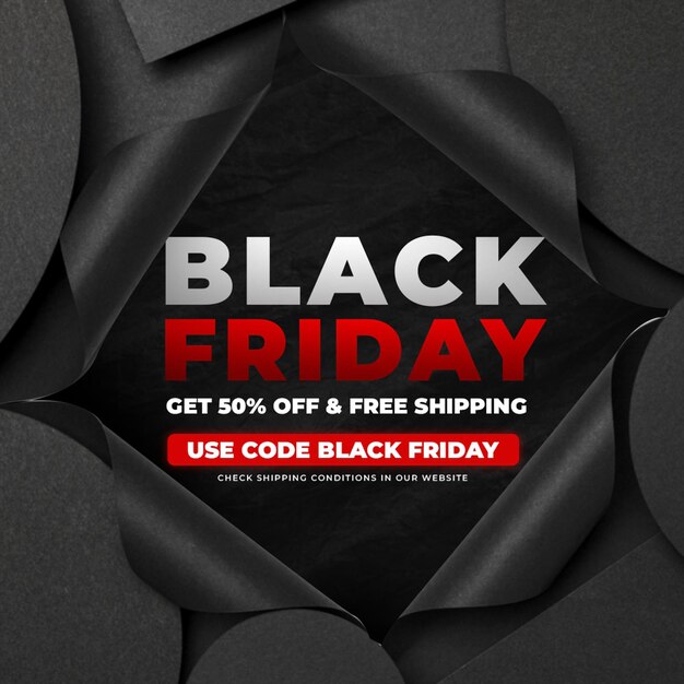 black friday sale social media post