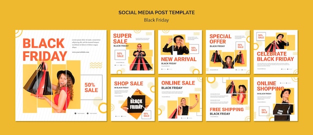 Black friday  social media post template