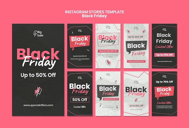 Black friday social media stories