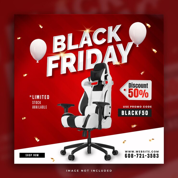 Free PSD black friday super sale social media post template