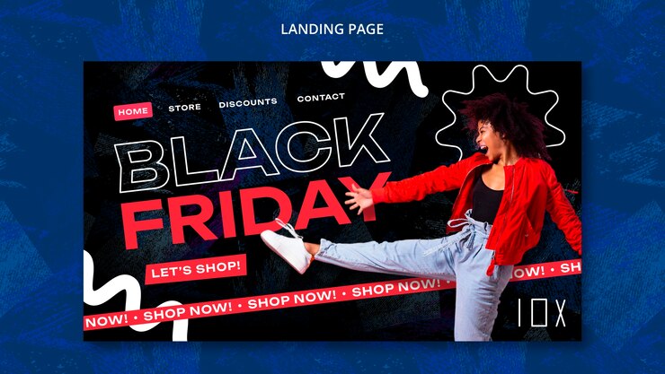 Free PSD black friday template design
