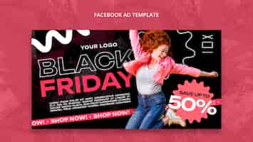 Free PSD black friday template design