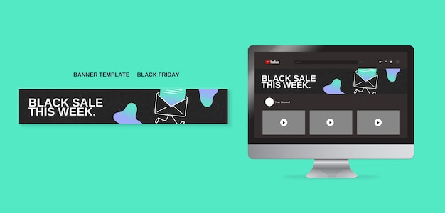 Free PSD black friday template design