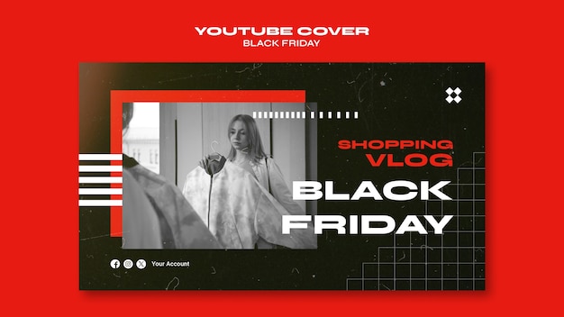 Free PSD black friday template design