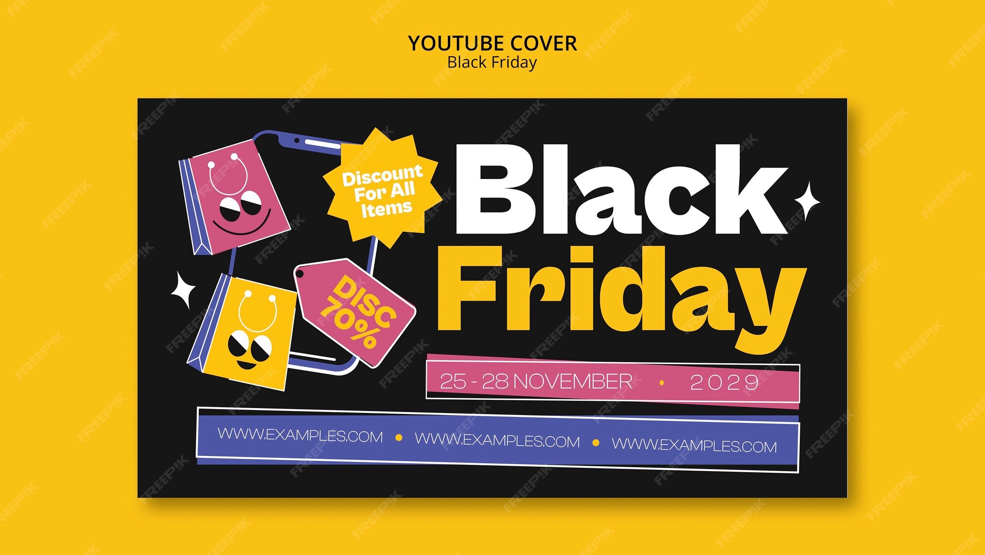 Free PSD Black friday template design