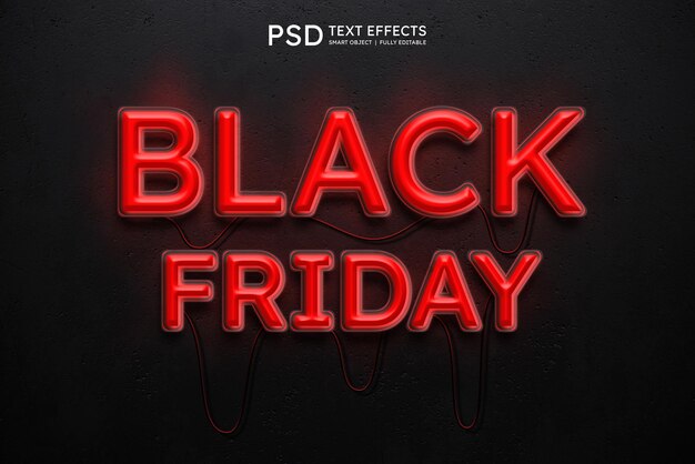 Black Friday text style effect