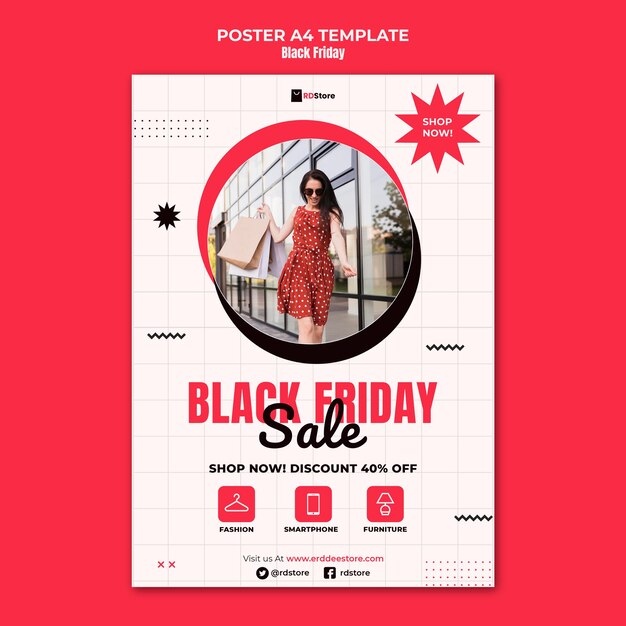 Black friday vertical print template