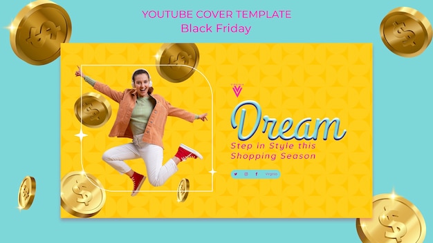 Black friday youtube cover template