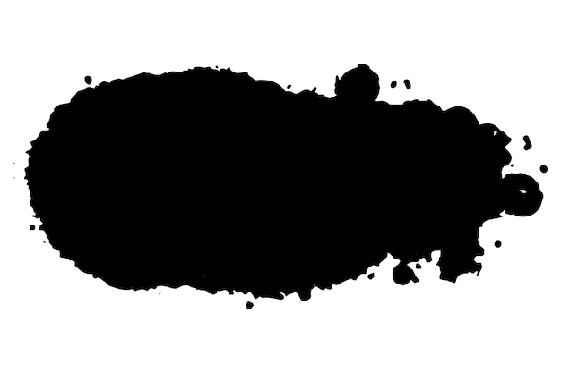 Black graffiti paint splash