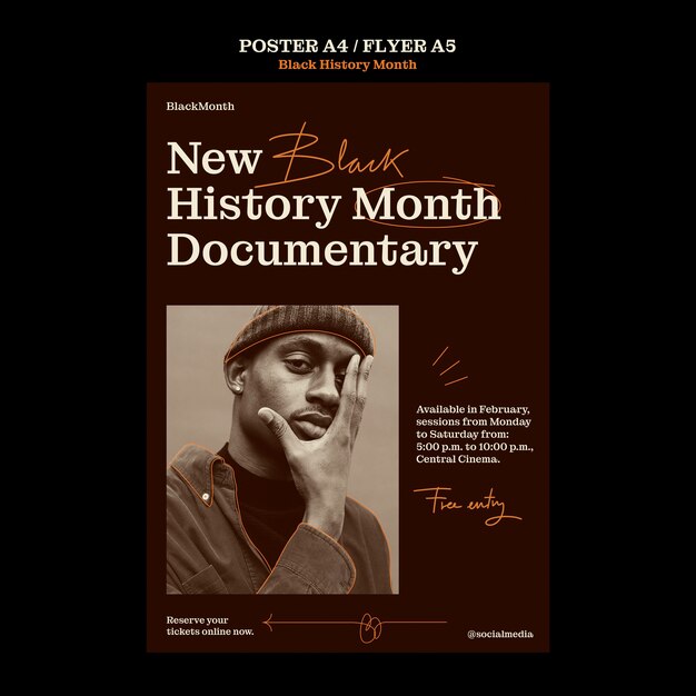 black history month celebration  poster