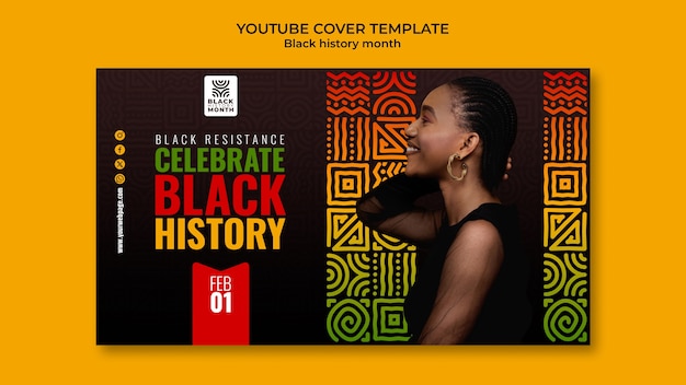 Black history month celebration youtube cover