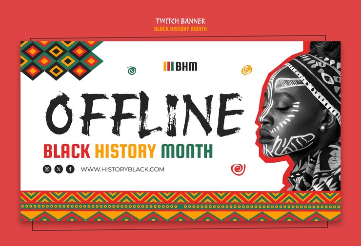 Free PSD black history month celebration