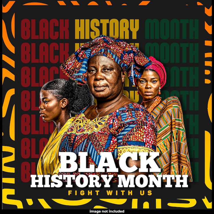 Free PSD black history month instagram posts template