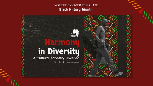 Black history month template design