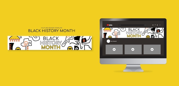 Black history month template design