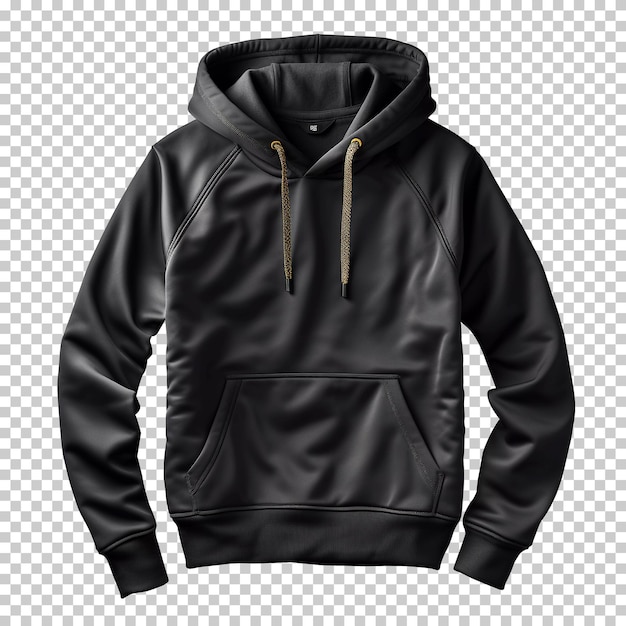 Free PSD black hoody sweatshirt mockup