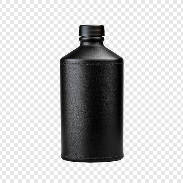 Black Leather Covered Bottle – Free PSD Template