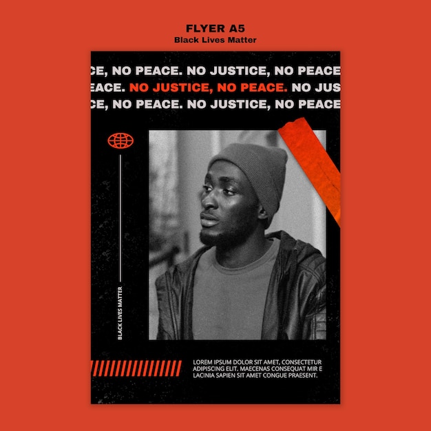 Black Lives Matter Flyer Template – Free PSD Download