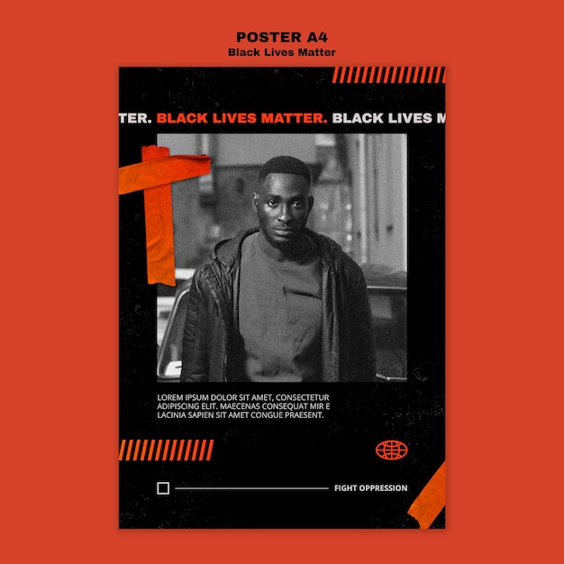 Black Lives Matter Poster Template: Free PSD Download