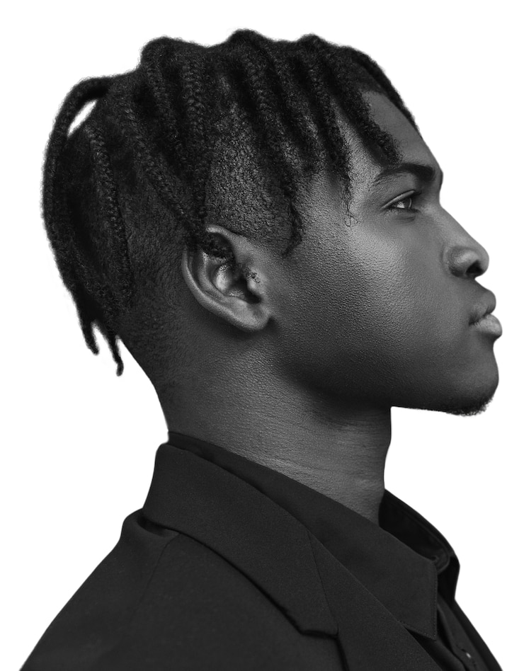 Free PSD black man wearing suit isolated