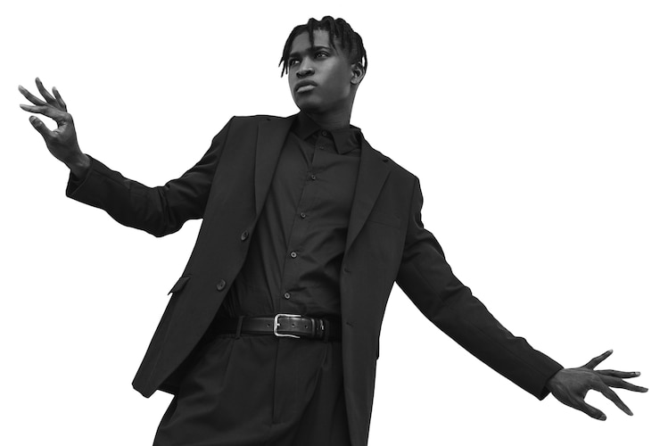 Free PSD black man wearing suit isolated