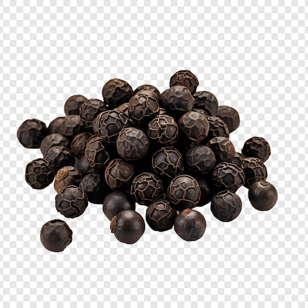 Free PSD black pepper isolated on transparent background