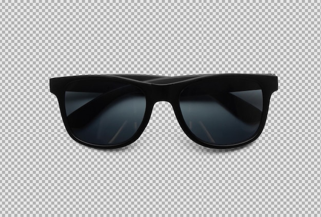 Free PSD black sunglasses on transparent background