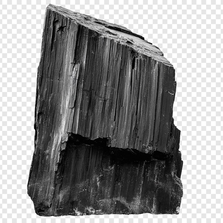 Free PSD black tourmaline crystal specimen a monochrome study of natures art