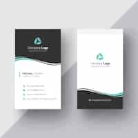 Free PSD black and white business card