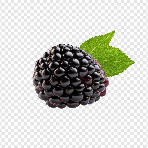 Free PSD blackberry isolated on transparent background