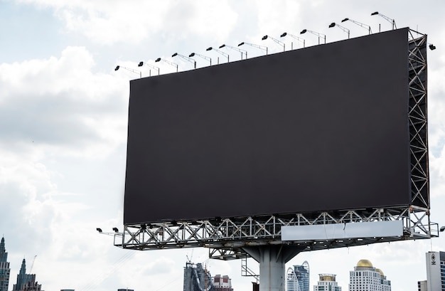 Blank billboard mockup