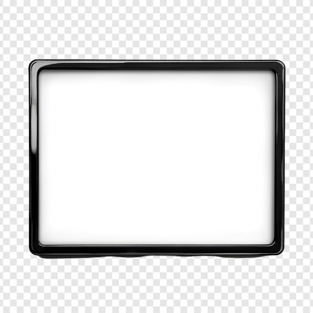 Free PSD blank black frame on transparent background