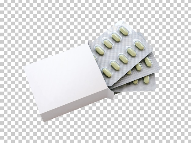 Free PSD blank box with drugs blister