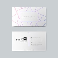 Blank business card design mockup