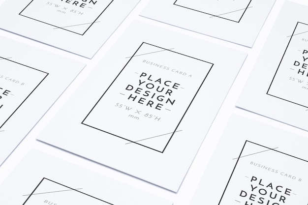 Blank business posters pattern