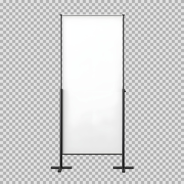 無料PSD 背景に分離された空白の歩道バナー スタンド