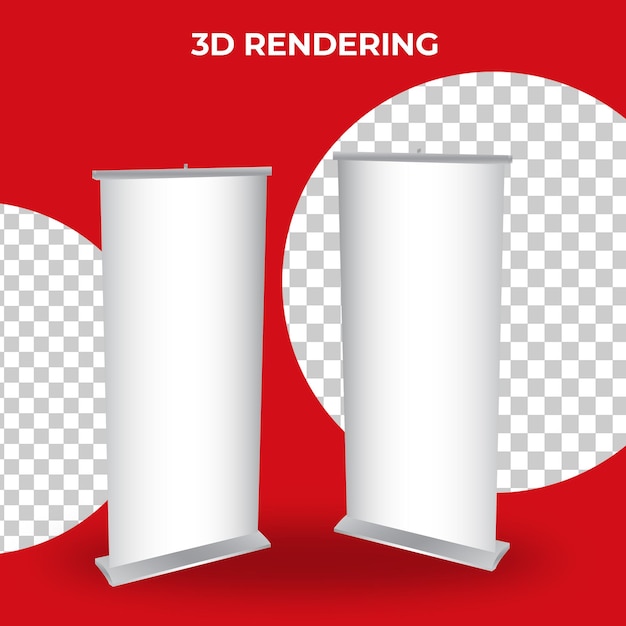 Blank stand banner 3d