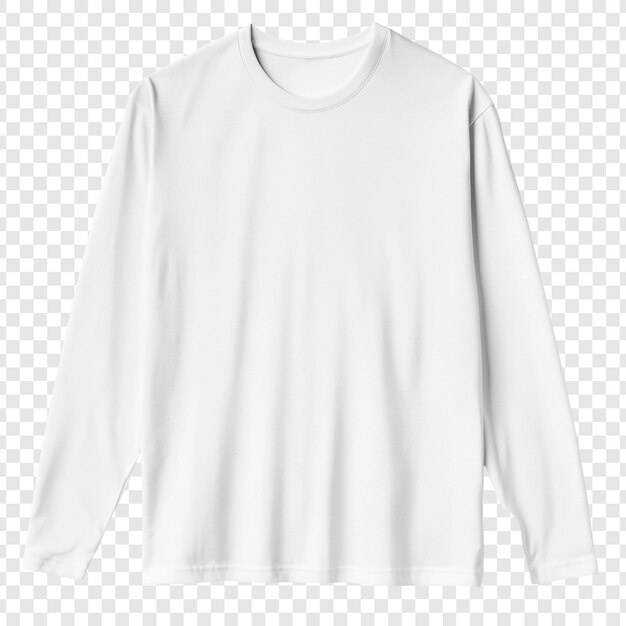 デザインプレゼンテーションのための完璧な白い長袖Tシャツモックアップ