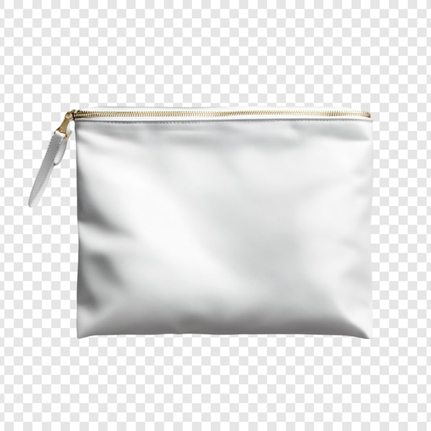 Blank White Zipper Pouch Mockup Perfect for Branding and Design Presentations