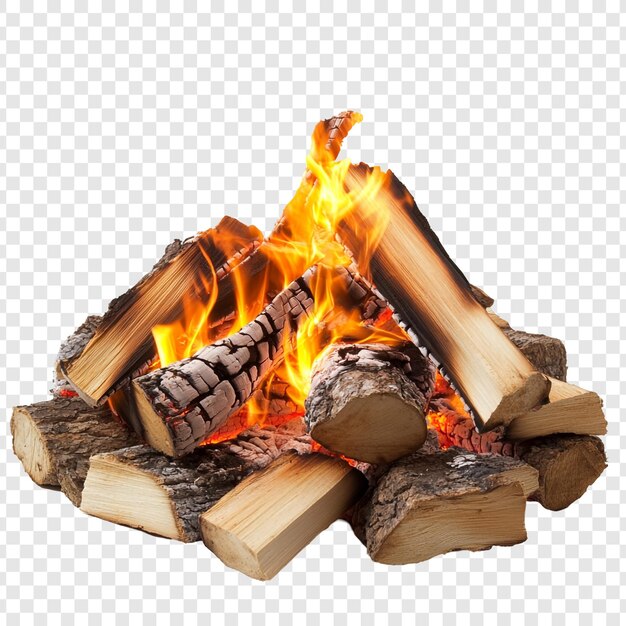 blazing campfire a fiery gathering of wood