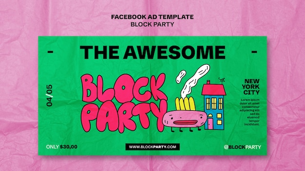 Block party template design