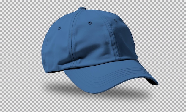 Free PSD blue cap isolated on transparent background